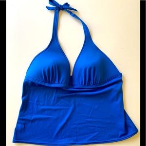Victoria’s Secret Blue Swim Top Halter Tankini XL